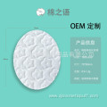 Oval plum blossom embossed cotton pad